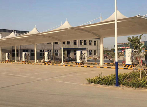 台前客运站充电站240kW4枪直流充电桩